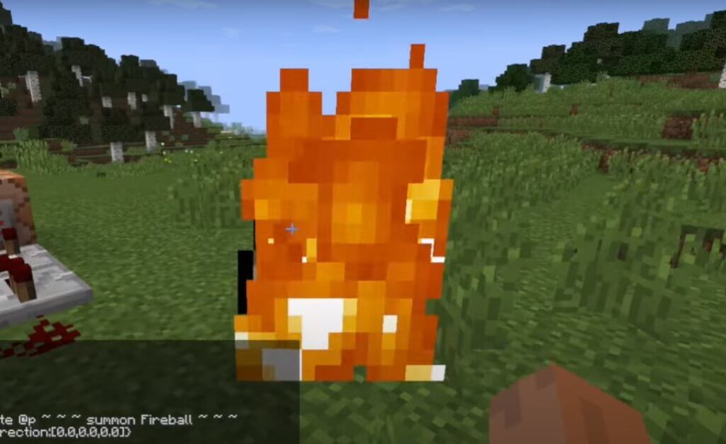 summon fireball minecraft