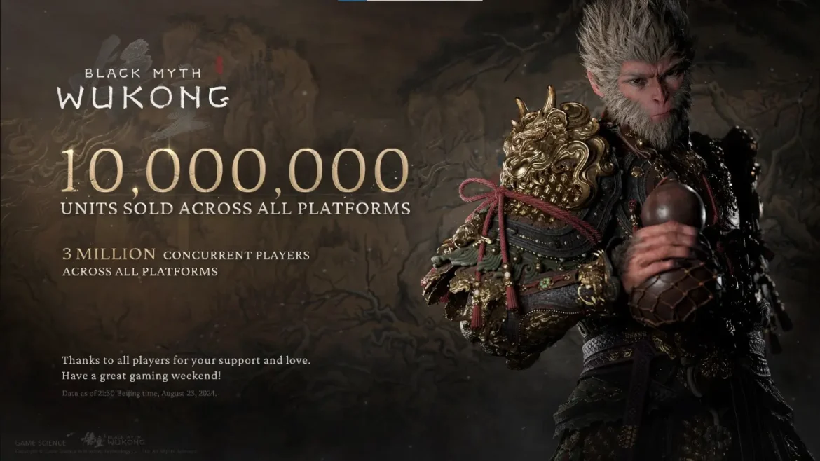 Black Myth Wukong sales Black Myth Wukong 10 million sales
